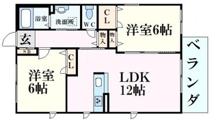 苦楽園口駅 徒歩8分 2階の物件間取画像